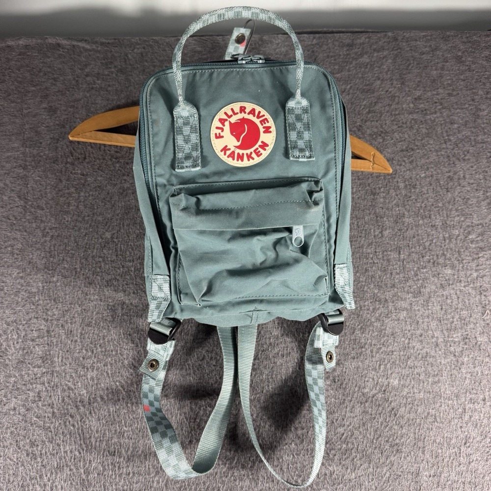 Fjallraven Kanken Mini Backpack Green 10x8" Hiking Preppy